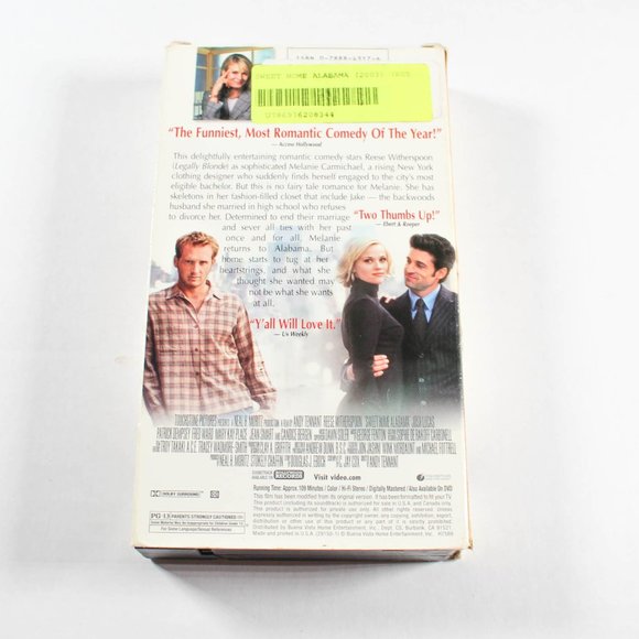 Vintage VHS Sweet Home Alabama Reese Witherspoon Movie - Picture 4 of 9